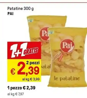 Iper La Grande Pai Pai - Patatina 300 g(ml) offerta