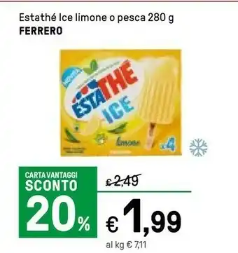 Iper La Grande Ferrero Estathe Ice Limone offerta