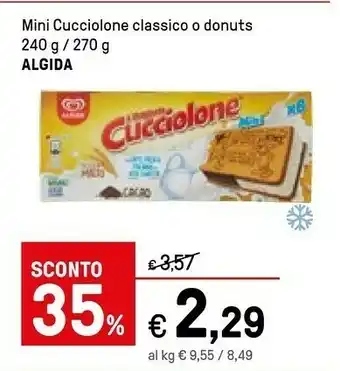 Iper La Grande Algida Algida - Mini Cucciolone Classico 270 g(ml) offerta