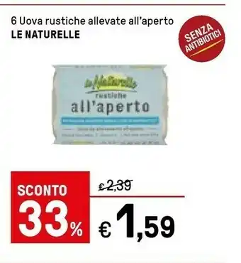 Iper La Grande Le Naturelle 6 Uova Rustiche Allevate offerta