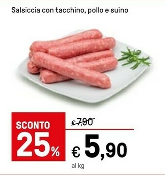 Iper La Grande Salsiccia Con Tacchino, Pollo E Suino offerta