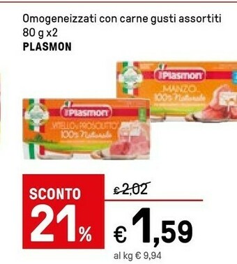 Iper La Grande Plasmon Omogeneizzati Con Carne offerta