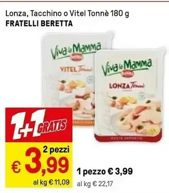 Iper La Grande Beretta Vitel Tonnè 180 G(ml) offerta