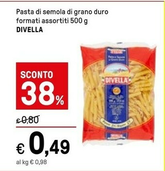 Iper La Grande Divella Pasta Di Semola Di Grano Duro offerta