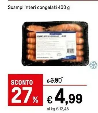 Iper La Grande Scampi Interi Congelati offerta