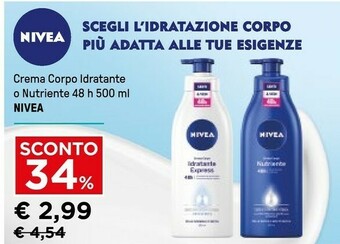 Iper La Grande Nivea Crema corpo offerta