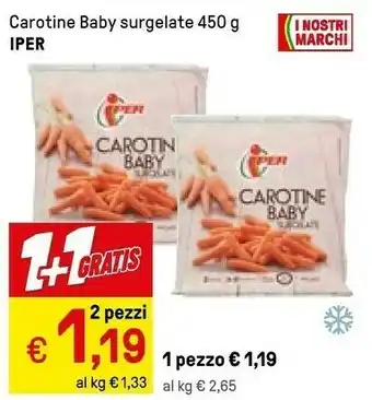 Iper La Grande Iper - Carotine Baby 450 G offerta