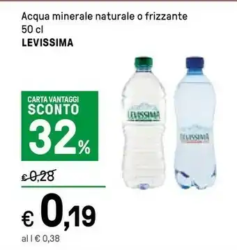 Iper La Grande Levissima Acqua Naturale 500 G(ml) offerta