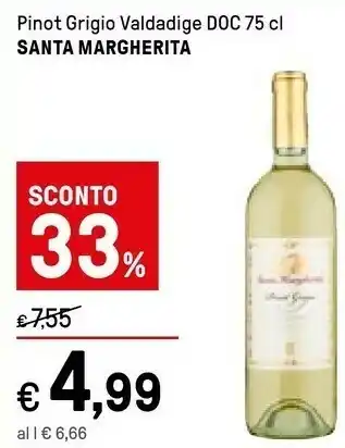 Iper La Grande Santa margherita Pinot Grigio Valdadige 750 G(ml) offerta