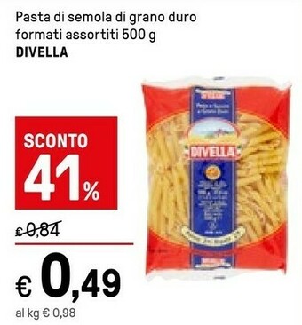 Iper La Grande Divella Pasta Di Semola Di Grano Duro Formati Assortiti offerta