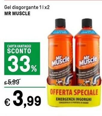 Iper La Grande Mr muscle Gel Disgorgante offerta