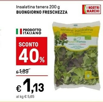 Iper La Grande Buongiorno Freschezza Insalatina Tenera offerta