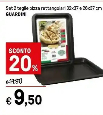 Iper La Grande Guardini Set Teglie Pizza Rettangolari offerta