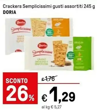 Iper La Grande Doria Crackers offerta