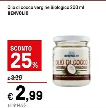 Iper La Grande Benvolio - Olio Di Cocco Vergine 200 G(ml) offerta