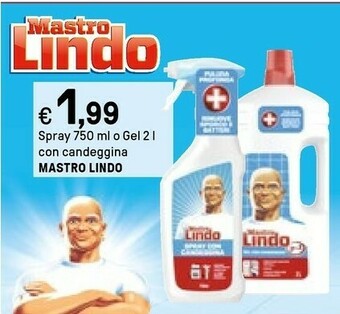 Iper La Grande Mastro lindo Spray Con Candeggina offerta