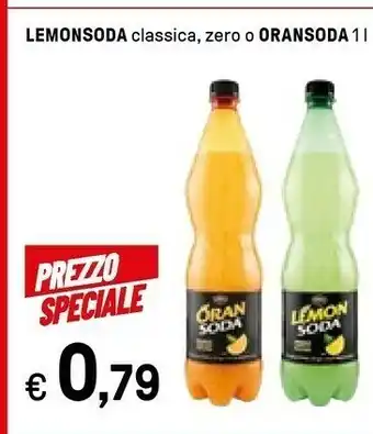 Iper La Grande Lemonsoda Classica, Zero O Oransoda 1 L offerta
