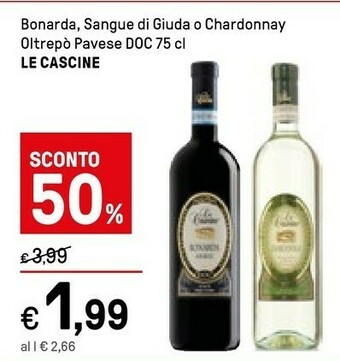 Iper La Grande Le cascine Bonarda 750 G(ml) offerta