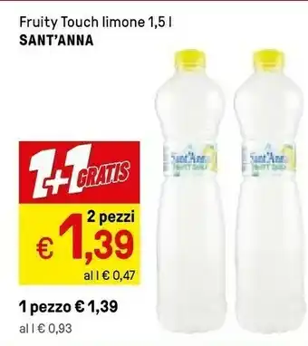 Iper La Grande Sant'anna Fruity Touch Limone 1,5 L offerta