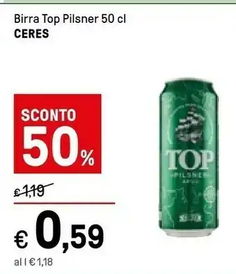 Iper La Grande Ceres Buirra Top Pilsner offerta