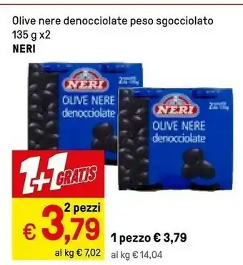 Iper La Grande Neri Olive Nere Denocciolate 135 G(ml) offerta