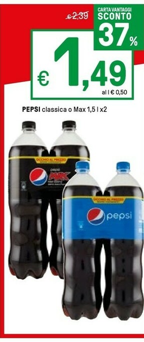Iper La Grande Pepsi Classica O Max offerta