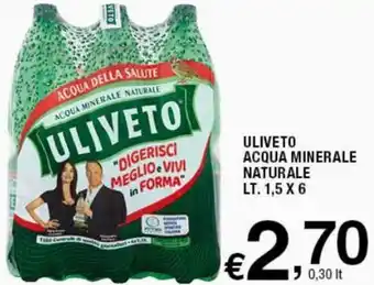 Uliveto Acqua Minerale Naturale Lt. 1,5 x 6