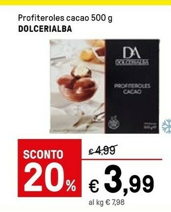Dolcerialba Profiteroles Cacao