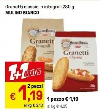 Iper La Grande Mulino Bianco Granetti Classici 280 G(ml) offerta