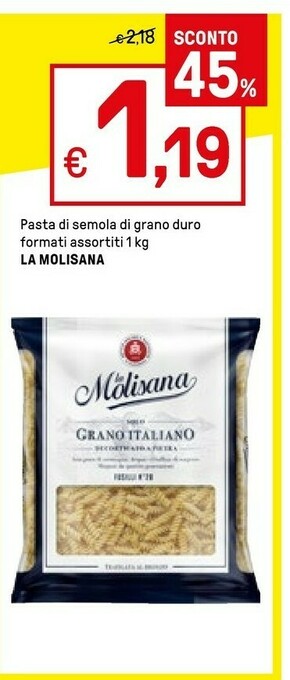 Iper La Grande La Molisana Pasta Di Semola Di Grano Duro offerta