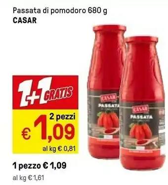 Iper La Grande Casar Tomata Passata Di Pomodoro 680 G(ml) offerta