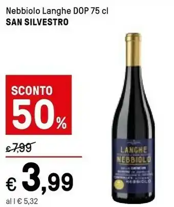 Iper La Grande San Silvestro Nebbiolo Langhe offerta