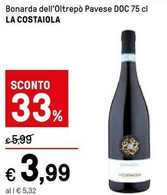 La Costaiola Bonarda Dell'oltrepo Pavese