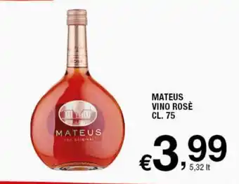 Mateus Vino Rosè 75 cl.