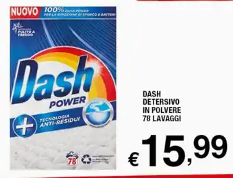 Sigma Superstore Dash Detersivo in Polvere 78 Lavaggi offerta