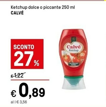 Iper La Grande Calvè Calvé - Ketchup 250 G(ml) offerta