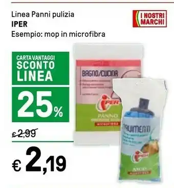 Iper La Grande Iper Linea Panni Pulizia offerta