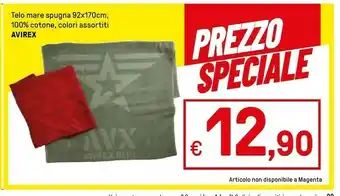 Iper La Grande Avirex Telo Mare Spugna offerta