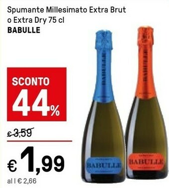 Iper La Grande Babulle Spumante Millesimato Extra Brut offerta