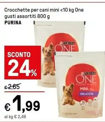 Iper La Grande Purina Crocchette Per Cani Mini Con Pollo offerta