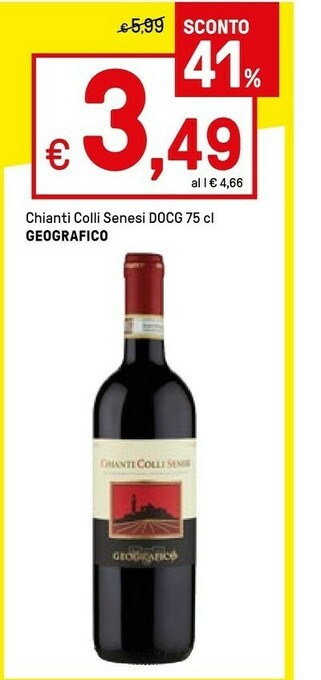 Iper La Grande Geografico Chianti Colli Senesi Docg offerta