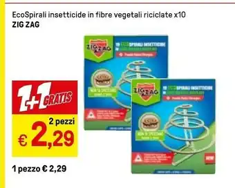 Zig Zag Ecospirali Insetticide In Fibre Vegetali Riciclate