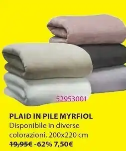 JYSK Plaid In Pile Myrfiol offerta