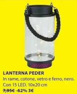 JYSK Lanterna Peder offerta