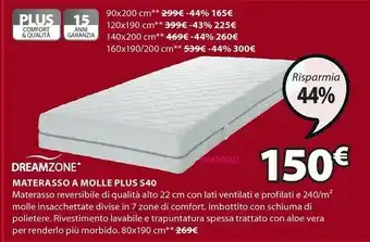 Materasso A Molle Plus S40
