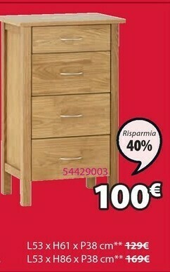 JYSK Cassettiera Kagerup offerta