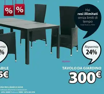 JYSK Tavolo Da Giardino Mamrelund offerta