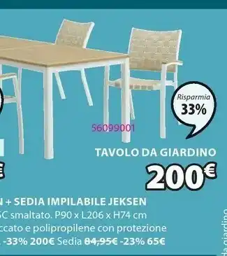 JYSK Tavolo Da Giardino Ramten offerta
