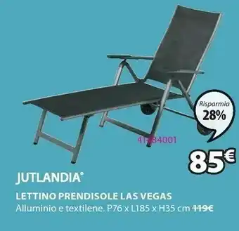 JYSK Lettino Prendisole Las Vegas offerta