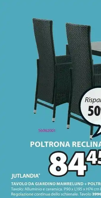 JYSK Poltrona Reclinabile Skive offerta
